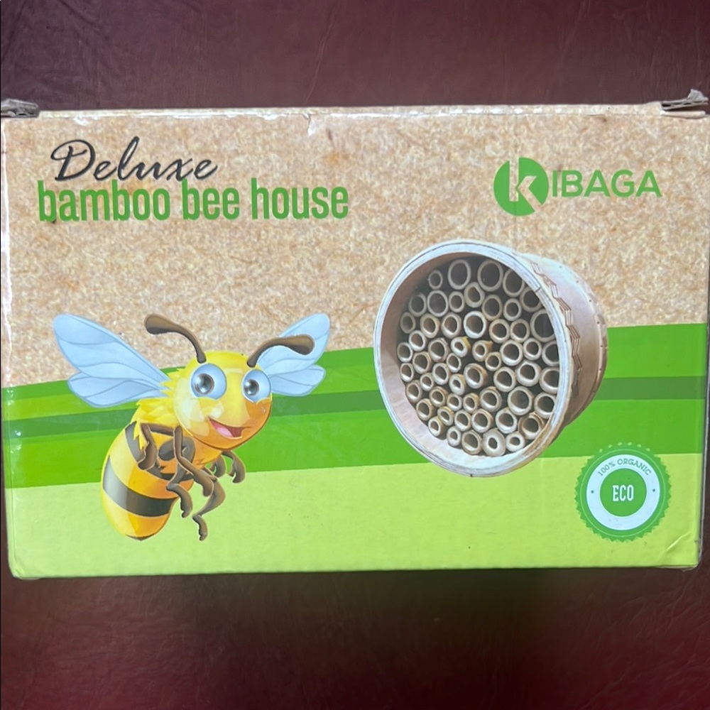 Kibaga Deluxe Bamboo Bee House